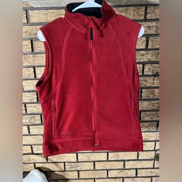 ‎Columbia red fleece vest - Picture 1 of 6